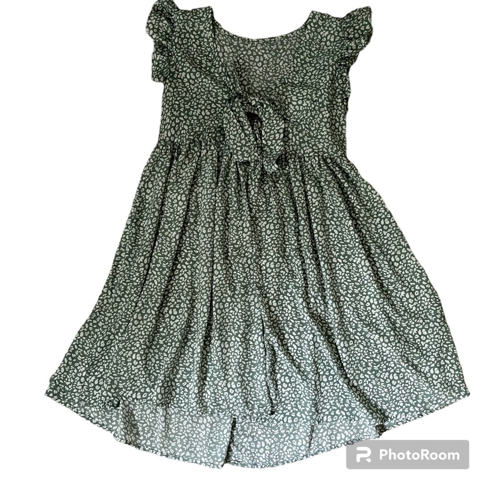 Sage green babydoll dress
